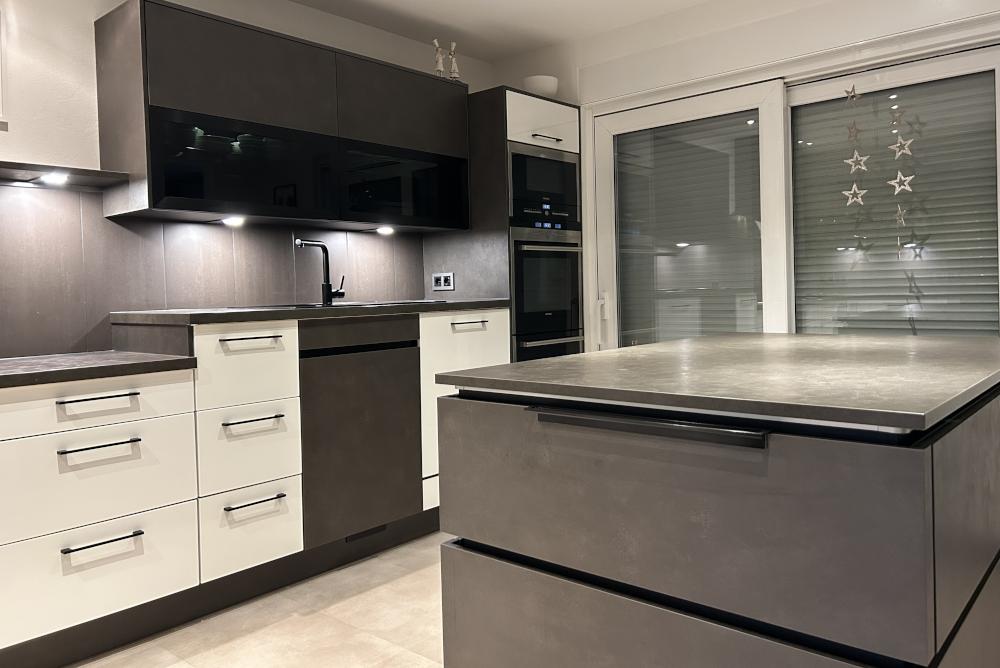 montierte Küche der Küchenbauer