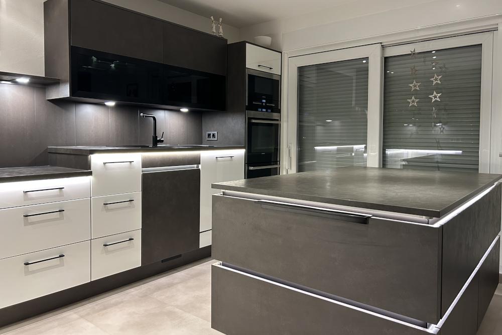 montierte Küche der Küchenbauer